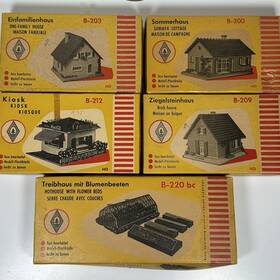 B220bc Faller Vintage Ho Buildings Lot B203 B200 B209 B212 Village Kits Germany