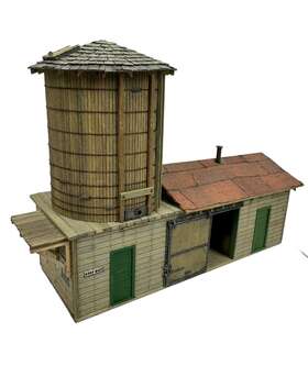 Tr034 Fine Scale Miniatures Built - Water Tank And Tool Shed Tr034 Fine Scale Miniatures Built - Water Tank And Tool Shed