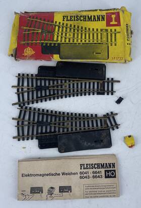 1p-1722 Fleischmann Vintage Ho Scale No. 1 P 1722 Pair Of Remote Switches In Box