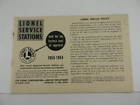 8-1-53-tt Form 927 Lionel Vintage Service Stations Booklet 8-1-53-tt Form 927 Lionel Vintage Service Stations Booklet