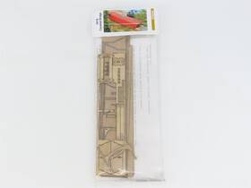 0418 Gclaser Ho Scale Covered Road Bridge Scenery Wood Kit