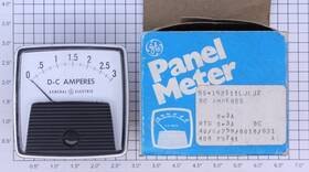 50-152111ljlj2 Ge Panel Mount 0-3 Dc Amperes Meter Boxed 50-152111ljlj2 Ge Panel Mount 0-3 Dc Amperes Meter Boxed