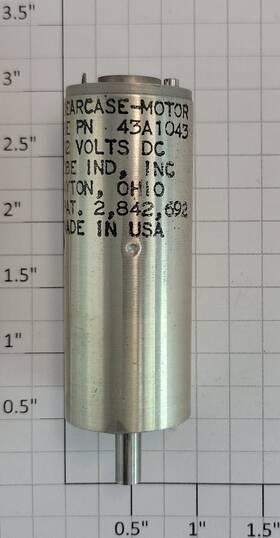 43a1043 Globe Industries 12-volt Dc Gearcase Motor 58mm By 23mm