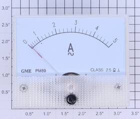 Pm89-a5a Gme Analog 0-5 Ac Amp Panel Meter Boxed