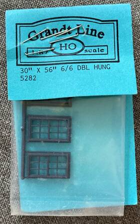 5282 Grandt Line Ho Scale 30 X 56 6/6 Dbl Hung #5282