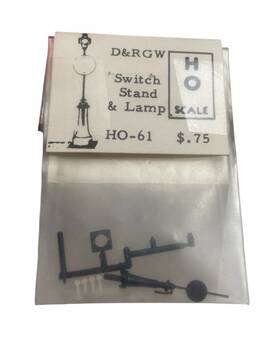 Ho-61 Grandt Line Ho Scale Switch Stand And Lamp - Open Package Complete