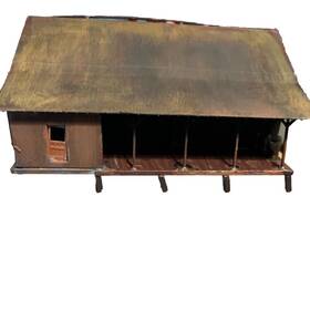 5908 Grandt Lines Ho Scale Corrugated Iron Warehouse Assembled Weathered