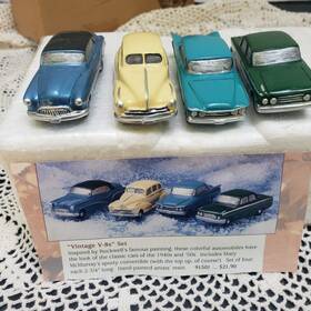 91501 Hawthorne Miniatures V8 Cars Village Architectural Register Vintage 1994