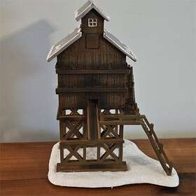 14-00217-017 Hawthorne Village Train Station Inch Track Side Coaling Tower Railroad Accessory