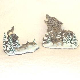 14-01564-001a Hawthorne Village Wolf Mountain Pass Landscape Master Piece Collection