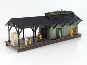 B-134 Heljan B 134 Freight Station Vintage Ho Scale Building Built B-134 Heljan B 134 Freight Station Vintage Ho Scale Building Built