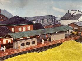 B-645 Heljan N Scale Train Station Platform Kit Perron Bahnsteig