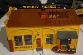I50b Herald Ho Scale Weekly Newspaper Building Warehouse Railroad Side Assembled Used