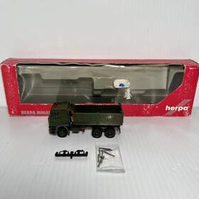 1056 Herpa 013150152051 New Ho 1/87 Scale Dump Truck Dark Gray With Box - No Trailer 1056 Herpa 013150152051 New Ho 1/87 Scale Dump Truck Dark Gray With Box - No Trailer