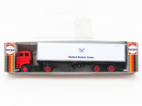 827220 Herpa Ho Scale United States Lines Tractor Trailer 827220 Herpa Ho Scale United States Lines Tractor Trailer
