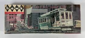 517-98 Ho Scale - Hawk Plastic Models #517-98 Vintage Original San Francisco Cable Car Model Kit Open Box