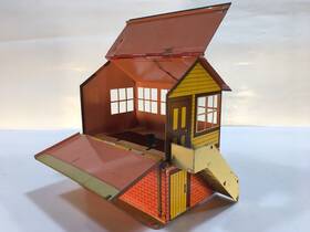 Gc2-2 Hornby O Gauge No 2 Tinplate Signal Box Gc2-2 Hornby O Gauge No 2 Tinplate Signal Box