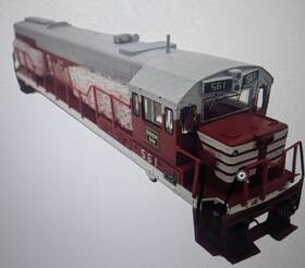 Hr2615 Hornby Hr2615/04 Ho Burlington Red Diesel Loco Body Shell Hr2615 Hornby Hr2615/04 Ho Burlington Red Diesel Loco Body Shell
