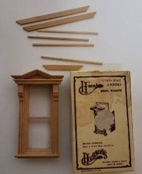 H5042 Houseworks 1 24 Scale Victorian Rough Opening Window