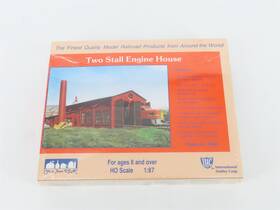 Ihc 051108035005 Ho 1/87 Scale Your Town Usa Kit 3500 Two Stall Engine House - Sealed