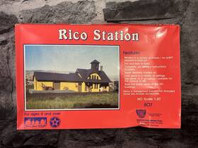 3502 Ihc 807 Ho Rico Station Model Railroad Building Kit Open Box