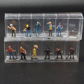 42-3304 Ihc Ho 1 87 Scale Work Crew With Tools And Wheelbarrow 12 Figures