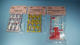 4414 Ihc 4412 Ho Scale Lot Of 3 Carnival Ride Tubs. #4412 4413 And