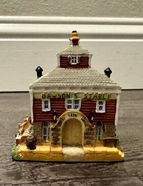 Ah156 International Resources Dawsons Stable Liberty Falls Village Miniature Building 1998 Ah156 International Resources Dawsons Stable Liberty Falls Village Miniature Building 1998
