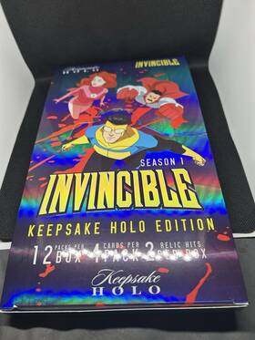 86381 Invincible Season 1 Keepsake Holo Edition Empty Display Box No Packs