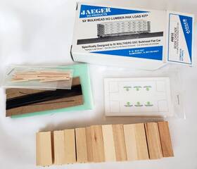 6810 Jaeger 53ft Ho Lumber-pak Wood Load Kit #6810 Boise Cascade-walthers Ghc Bulkhead