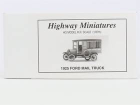 360-215 Jordan Ho Scale Highway Miniatures Kit #360-215 1925 Ford Mail Truck