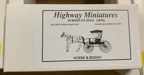 360-108 Jordan Highway Miniatures Models Horse And Buggy #360-108 Used