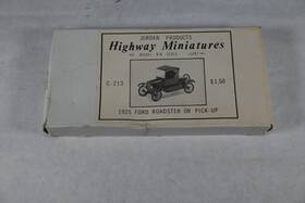 C-213 Jordan Products Highway Miniatures Ho Model Kit 1925 Ford Roadster Or Pick Up