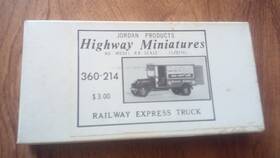 C-214 Jordan Products #c-214 Highway Miniatures #c- 214 Ho Model Railway Express Truck