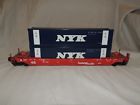 K-7765 Electric Trains Scale Die Cast Flat Car Nyk Containers
