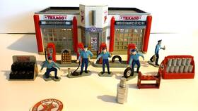 6-24183 K-line Vintage O Scale Art Deco Gas Station Assembled And Detailed With Accessor