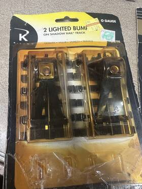 K-0695 K-line O Lighted Bumpers On Shadow Rail Track Pack Of 2