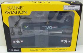 K-40222 K-line O Us Navy Vought F4u Corsair Wwii Plane Kit Ln/box