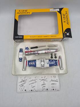 K-40232 K-line #k-40232 Us Air Force F-84g Fighter Plane W Box Read K-40232 K-line #k-40232 Us Air Force F-84g Fighter Plane W Box Read