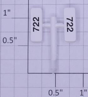 K2452-17-11b K-line Csx Sd #722 Rear Number Boards 10 Packs Of 2
