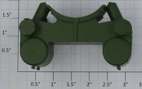 K3670-x017 K-line Green Steam Chest With Crosshead Guides
