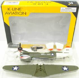 K40225 K-line O Army Air Corps P40 Fighter Plane Ln/box