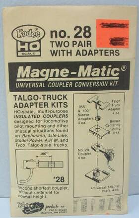 Kadee 765484000280 28 Ho 20-series Coupler Medium 19/64 Centerset Shank 10