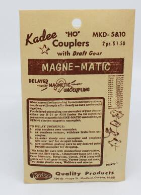 Mkd-5 Kadee Mkd-5&10 Ho Scale Couplers With Draft Gear Magne-matic 10 Mkd-5 Kadee Mkd-5&10 Ho Scale Couplers With Draft Gear Magne-matic 10