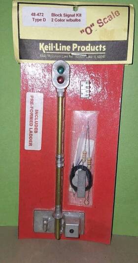 48-472 Keil Line Block Signal Type D 2 Color With Bulbs Kit Rail Detail B 48-472 Keil Line Block Signal Type D 2 Color With Bulbs Kit Rail Detail B