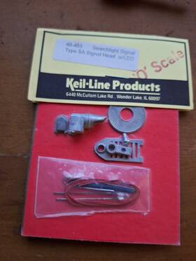 48-483 Keil Line 48-510 Searchlight Signal Type Sa Head W Led Kit 2 Rail Detail Pair