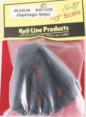48-225.06 Keil-line Products O Scale Six-pack Diaphragm Set