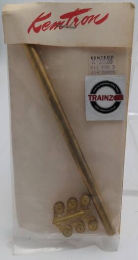 Kemtron X-1028 O Scale Air Tanks Brass Kits Set Of 3