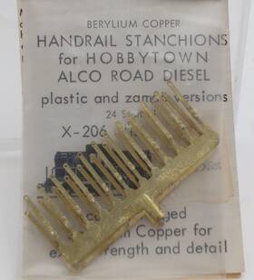 Kemtron X-206 Ho Brass Alco Rs-3 Handrail Stanchions For Hobbytown Diesel