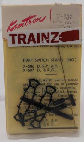 Kemtron X-587 Ho Scale Harp Switch Stand Kit Pack Of 2